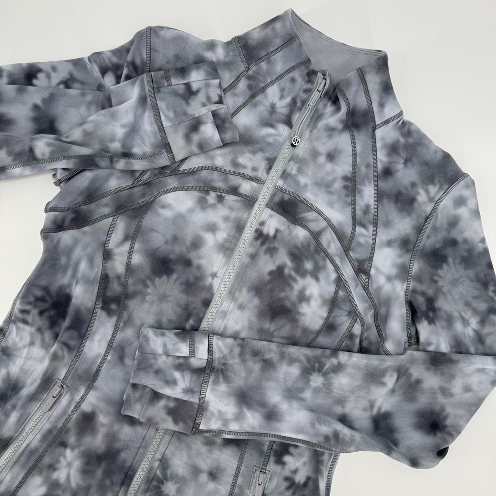 Lululemon Define Jacket Nulu Size 10 Meadow Haze Grey Multi‎ Tie Dye LW3JPJS